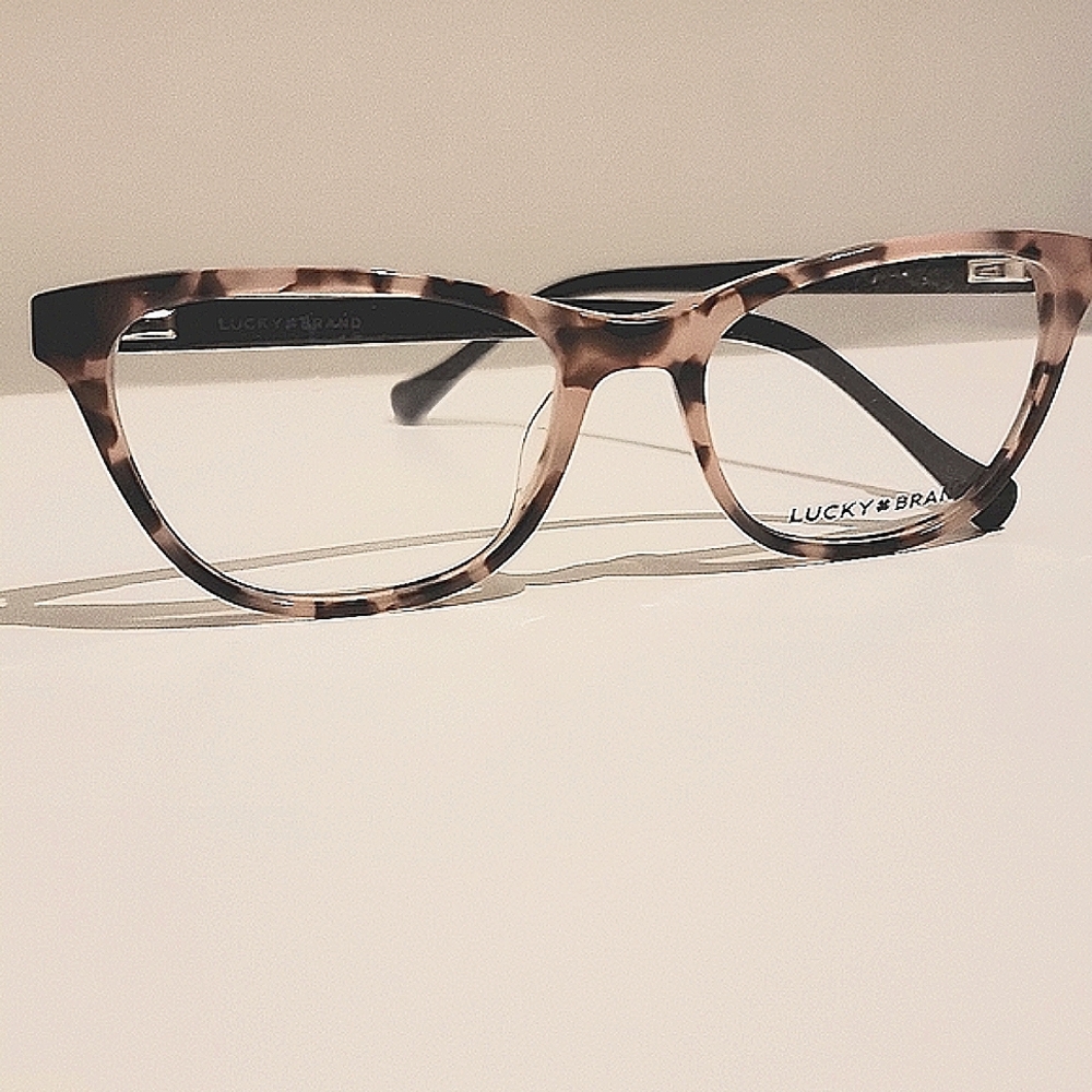 Lucky Brand Pink Tort Cat Eye Opthalmic
